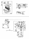 Carburetor Air Cleaner Grp Diagram and Parts List for 191702-5667-99  Briggs and Stratton Engine